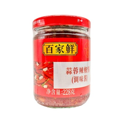 百家鲜蒜蓉辣椒酱228g