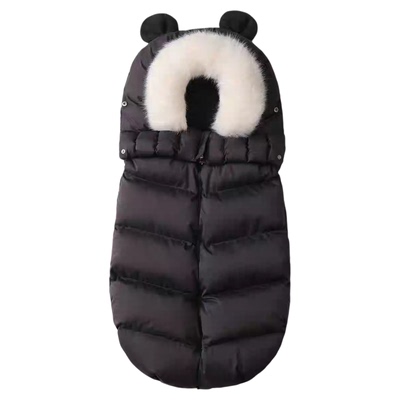 宝宝睡袋婴儿外出抱被加绒加厚防风推车通用外出服2025冬季新款