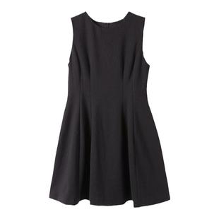 西町村屋简约细闪连衣裙女装秋冬新款气质无袖短款裙子XA9D10105