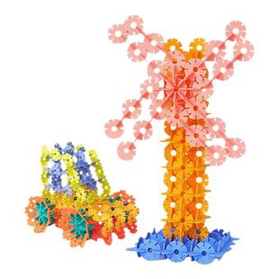 雪花片儿童益智玩具大号积木拼装加厚DIY插片幼儿园3-6岁男孩女宝