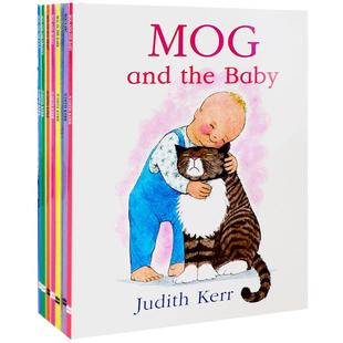 小猫莫格成长系列8册 Mog and the baby 英文原版绘本 老虎来喝下午茶同作者Judith Kerr 英语启蒙图画故事书 儿童读物