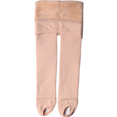 女童肉色打底裤秋冬薄绒踩脚