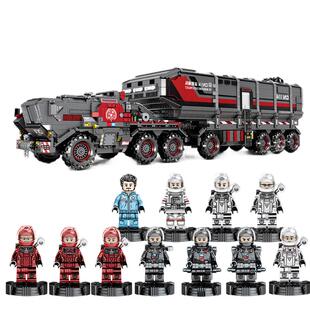 森宝积木流浪地球积木箱式火石运载车成人高难度男生拼装模型玩具