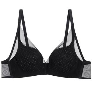 爱慕光影幻境内衣女春夏3/4无钢圈中厚模杯隐孔小胸聚拢文胸