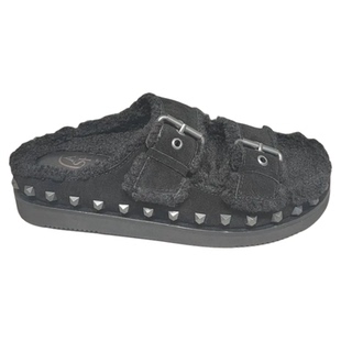 ASH女鞋厚底加绒保暖搭扣铆钉勃肯拖鞋套脚懒人鞋女AO334L40052