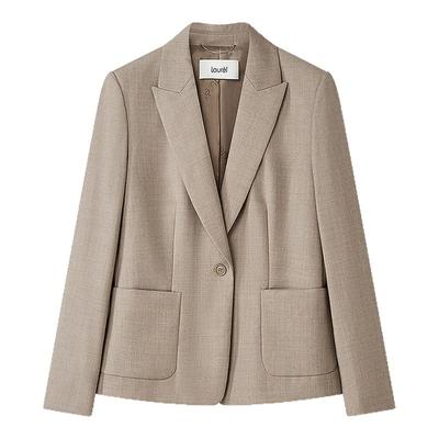 【柔软山羊绒】Laurel劳芮新款丝羊绒一粒扣西装LWL364T03200