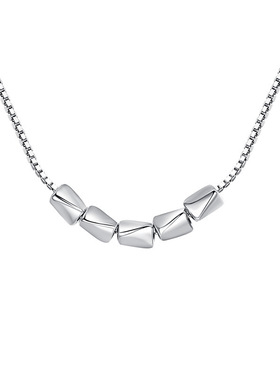 两款选超细韩国925纯银爱心/可移动石头锁骨链项链毛衣链叠戴简约