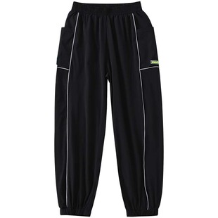 胖童装男童裤子儿童男孩夏季休闲运动裤新款宽松加肥体育课防蚊裤