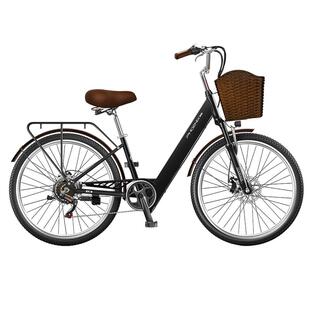 凤凰24/26寸锂电电动自行车新国标电助力自行车通勤轻便电动车