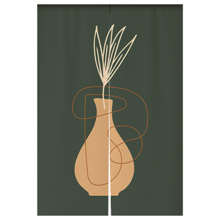 门帘隔断帘免打孔厨房家用卧室房间卫生间遮挡帘分隔挂帘磁吸帘子