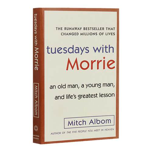 相约星期二英文原版小说 Tuesdays with Morrie 十四堂星期二的课 英语进口外文书籍搭怦然心动flipped奇迹男孩Wonder哈利波特