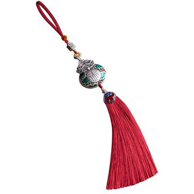 一只小鹿纯足银汽车挂件