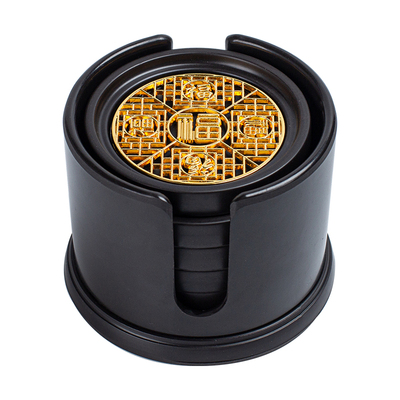 中式防滑杯垫茶托套装便宜有好货