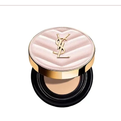 YSL圣罗兰新款粉色皮革气垫 滋润遮瑕保湿轻薄12g
