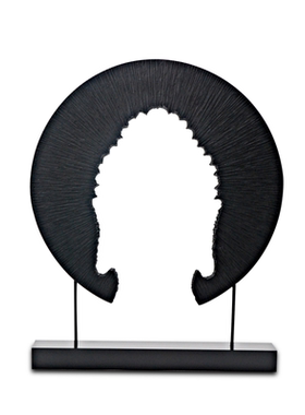 新中式禅意佛首摆件民宿玄关