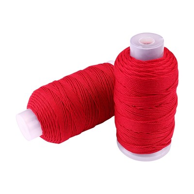 红绳盘缠编绳手搓棉线藏式编织绳