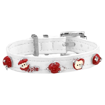 夏日果味～苹果星球手链原创小众设计高级感甜酷白色皮革手环手镯