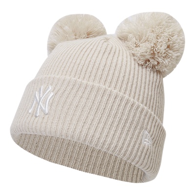 NewEra纽亦华双绒球毛线帽