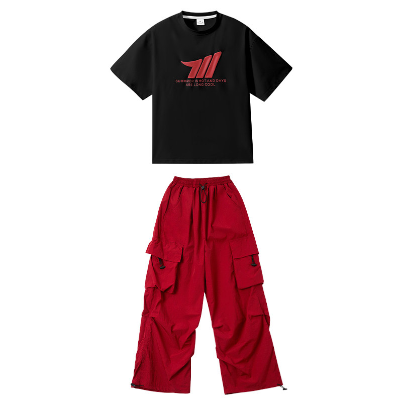 儿童街舞潮服男童hiphop宽松
