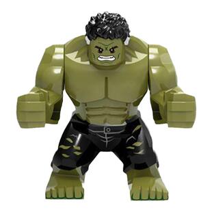 漫威复仇者联盟4超级英雄绿巨人无限手套第三方拼装积木人仔玩具