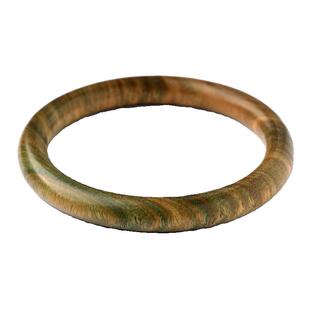 绿檀木手镯子老料檀木女款贵妃镯手镯首饰送女友送妈妈手饰圈口