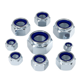 304不锈钢细牙防松螺母 锁紧螺帽 M8M10M12M14M16M20*1*1.25*1.5