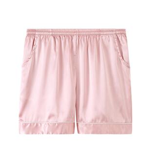 冰丝睡裤女夏季五分短裤薄款夏天家居裤仿真丝绸宽松大码起居宅裤