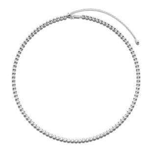 TOGGLER 冰花系列 董洁猫眼缎光感银镀金串珠可调节项链秋冬叠戴