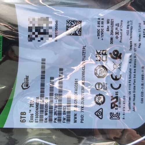 希捷6TB企业级硬盘ST6000NM021A—议价