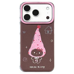 由里公园ins秋冬可爱梅子咖涂鸦尖尖帽猫咪17适用17pro苹果17ProMax手机壳iPhone16全包14新款16Promax保护套