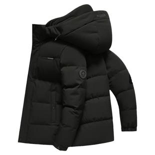 鸭鸭男士羽绒服短款冬季加厚2025新款爸爸冬装保暖中老年正品外套