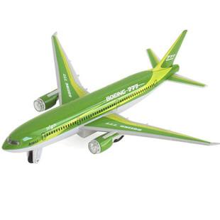 彩珀正品波音777空客A380民航客机合金飞机模型声光回力儿童玩具
