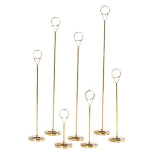 不锈钢桌号牌夹台号牌婚礼桌牌立式台卡自助餐菜牌夹价格牌展示牌