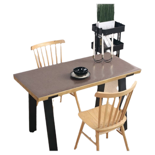 咖色餐桌布防水防油高级感耐高温桌垫隔热垫灰色茶几布黄色防烫