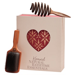 KRRAMEL【生日礼物女生】松塔梳榉木气垫梳子礼盒送闺蜜新婚礼物