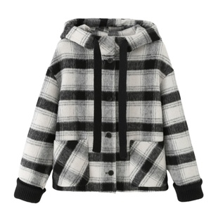 艾格2025秋冬新款小香风双面羊毛大衣女呢子外套短裙套装时尚上衣