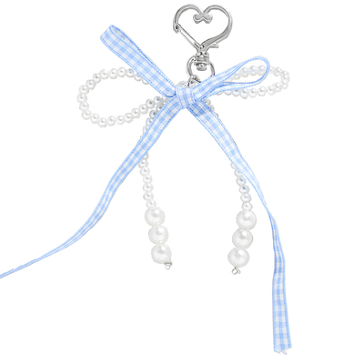 挂件韩系原创chic仿珍珠蝴蝶结