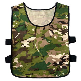 儿童迷彩马甲男女童小学幼儿园户外活动拓展亲子分组对抗训练背心