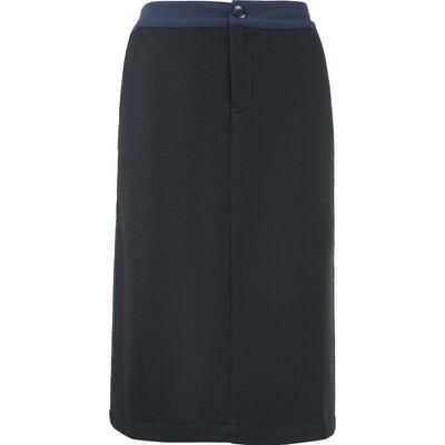 渔女装休闲裙女2024年新款简约羊毛松紧腰针织中长款裙子FGGC7219