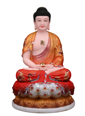 三宝佛释迦牟尼佛药师佛阿弥陀佛如来佛像家用供奉摆件玉石三世佛