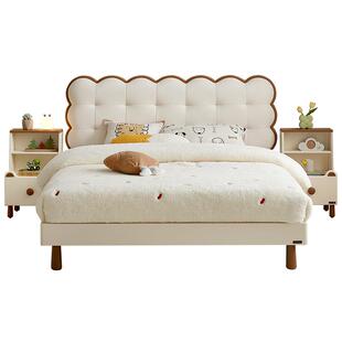 全友家居现代简约儿童单人床2025新款小户型卧室实木脚男孩女孩床