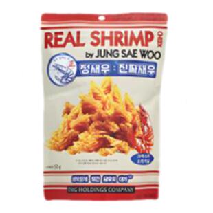 韩国直邮REAL SHRIMP每袋含有60支虾头的真虾条60g袋8种口味零食