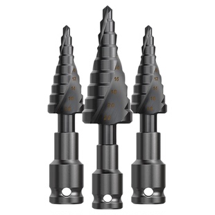 含钴宝塔钻头六角柄高硬度不锈钢锥形打孔电动扳手专用阶梯扩孔钻