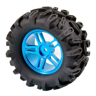 90mm大脚轮胎1/16越野美加欣1/14铝合金16208雪地胎RC沙滩胎14207