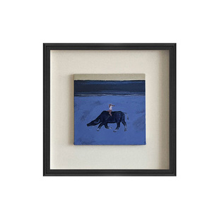 现代简约中古风书房餐厅复古装饰艺术高级感中古风背景墙摆件挂画