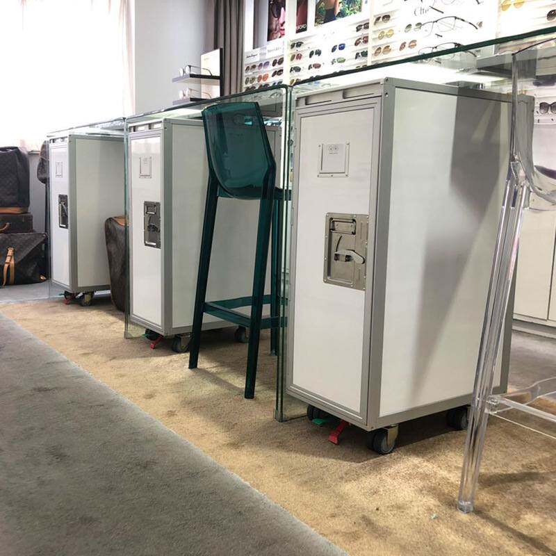 航空餐车可移动酒店酒水车多功能送餐车服务车金属收纳推车工具车