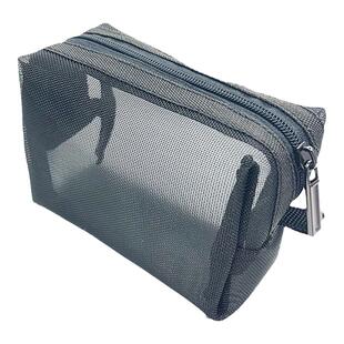 改款网纱内胆包化妆包随身小号便携大容量简约口红包洗漱包收纳袋