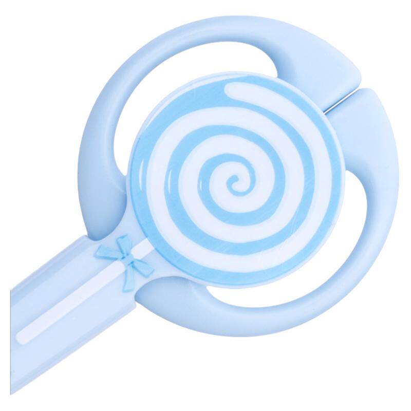 得力6069棒棒糖儿童剪刀DIY美工手工带护套学生卡通可爱保护套剪刀小号简约家用裁纸刀小剪刀文具用品