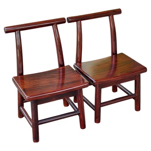 红木家具中式实木小椅子家用客厅小凳子靠背椅儿童椅酸枝木椅子