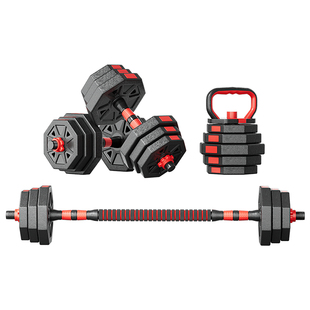 哑铃男士健身锻炼家用器材可调节重量亚铃杠铃男运动套装壶铃宿舍